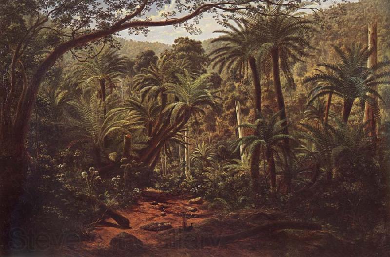 Eugene Guerard Fentree Gully in the Dandenong Ranges